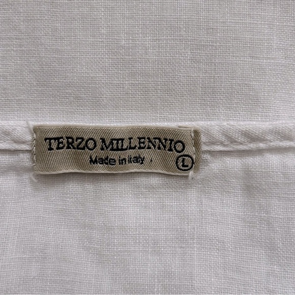 Terri Millennio Linen White Short Sleeve Top - Picture 3 of 7